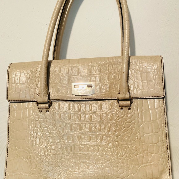 Kate Spade Crocodile Embossed Satchel - Picture 1 of 2